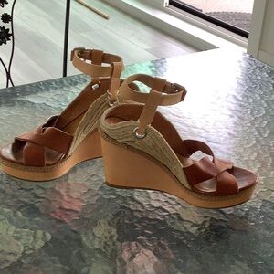 Anthropologie Leather/Rope Shoe